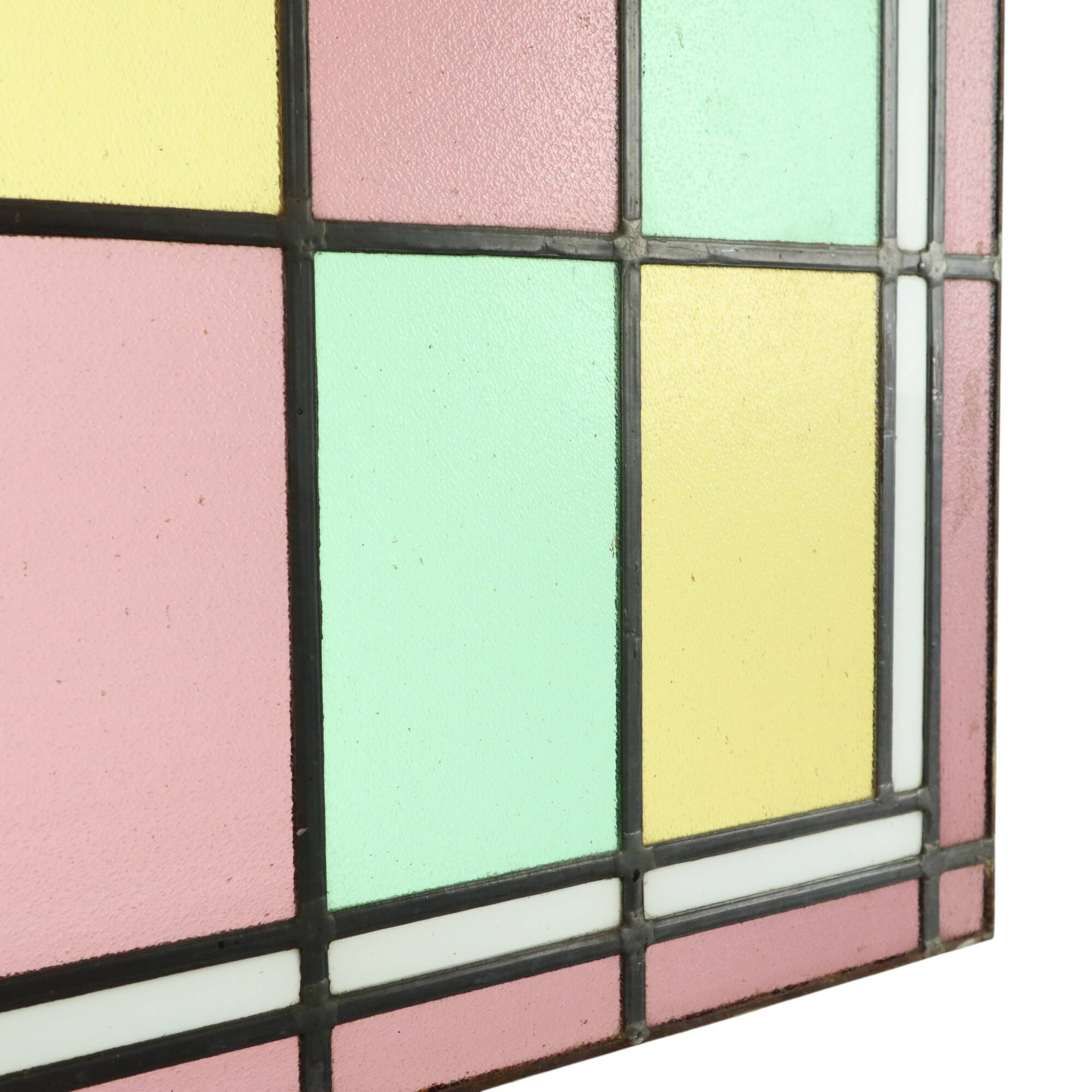 Vintage Stained Glass Window Stained Glass Set of 2 Classic Style 92x50cm