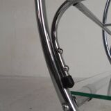 Art Deco trolley, chrome serving cart, 1950s