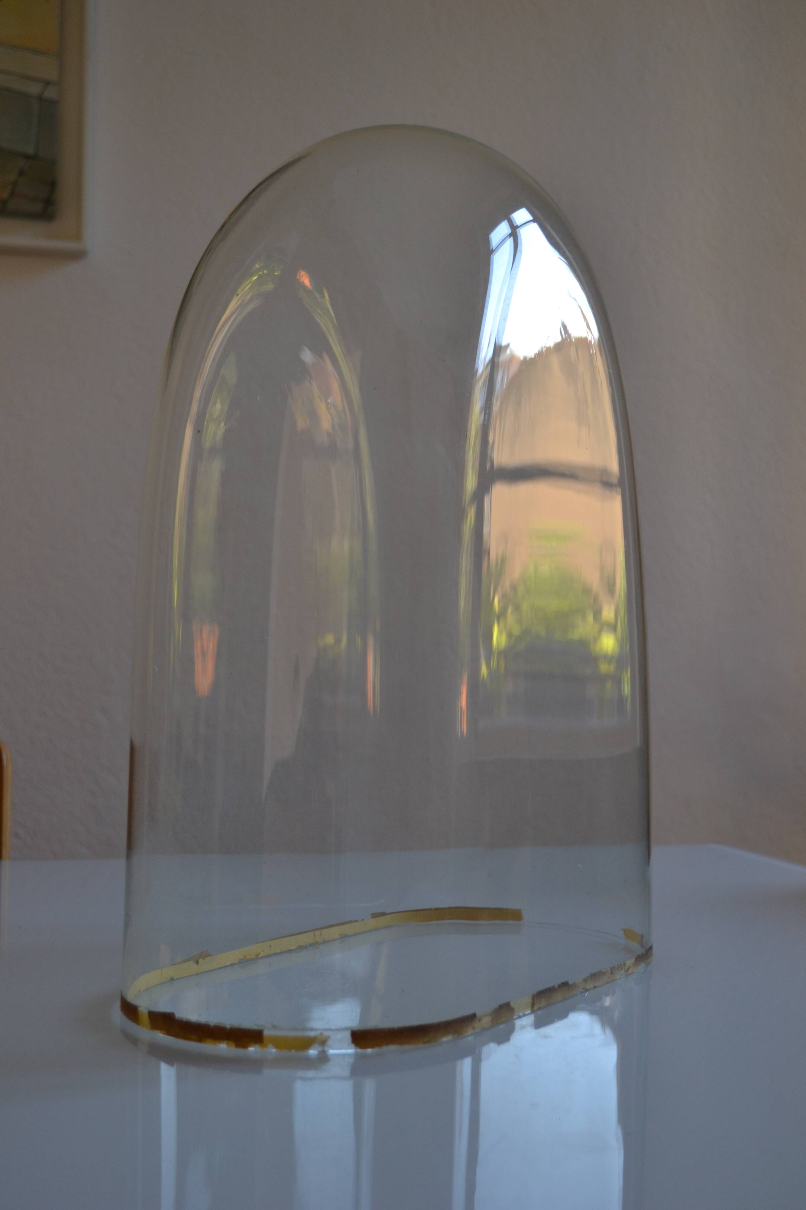 Old 19th century glass bridal globe