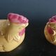 Yellow salt and pepper shaker in the shape of hens