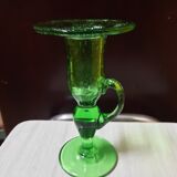 Biot glass candle holder