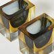 Pair of small cups Sommerso Flavio Poli for Seguso around 1960