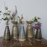 Stoneware soliflore vases