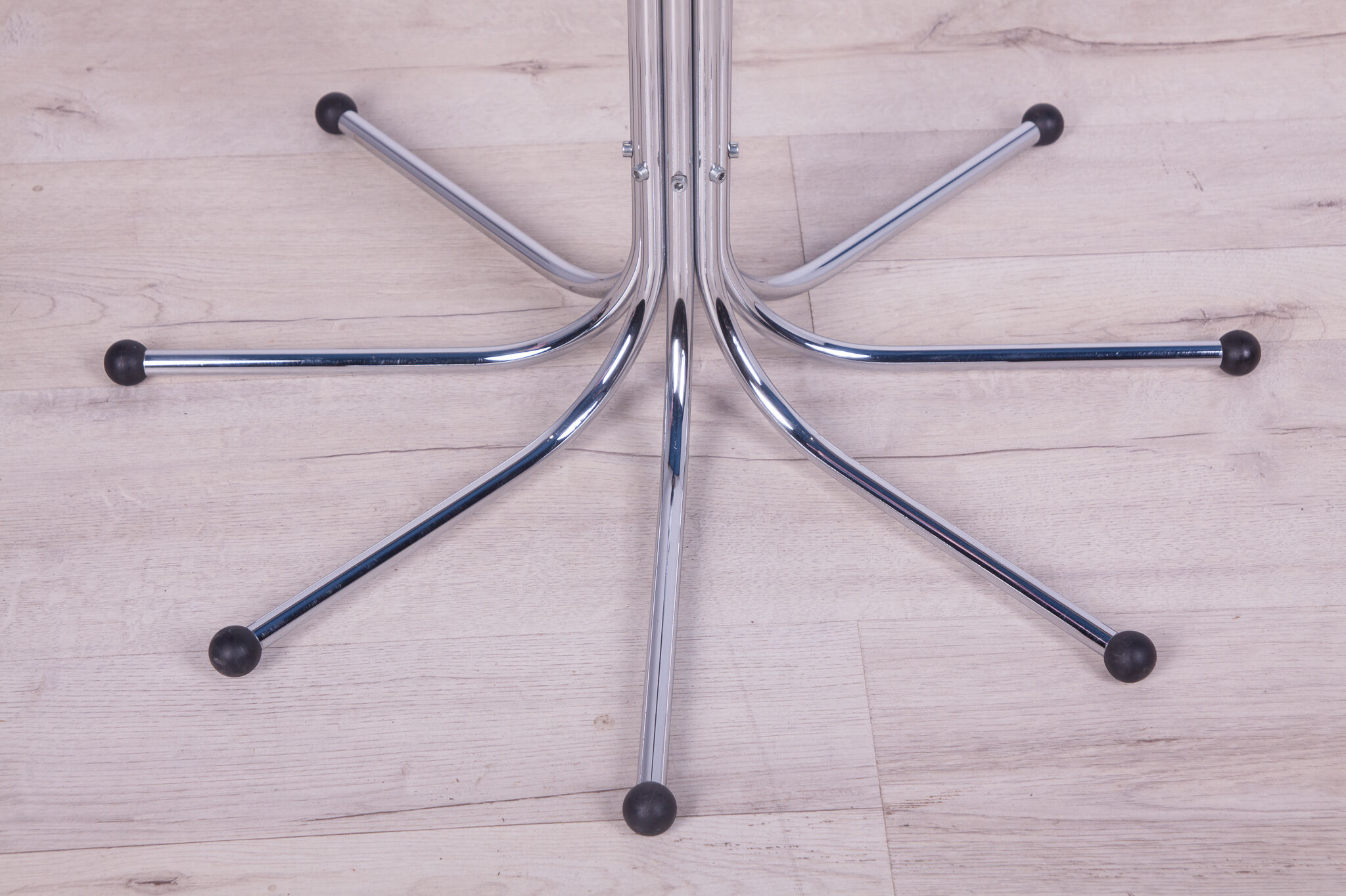 Chromed steel coat rack coat tree by sidse werner for fritz hansen, 1990s