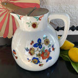 Vintage porcelain jug with lid