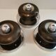 Set of 3 vintage space age sconces 60/70