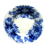 Assiette à dessert de sarreguemines modèle bryonia, décor lierre bleu