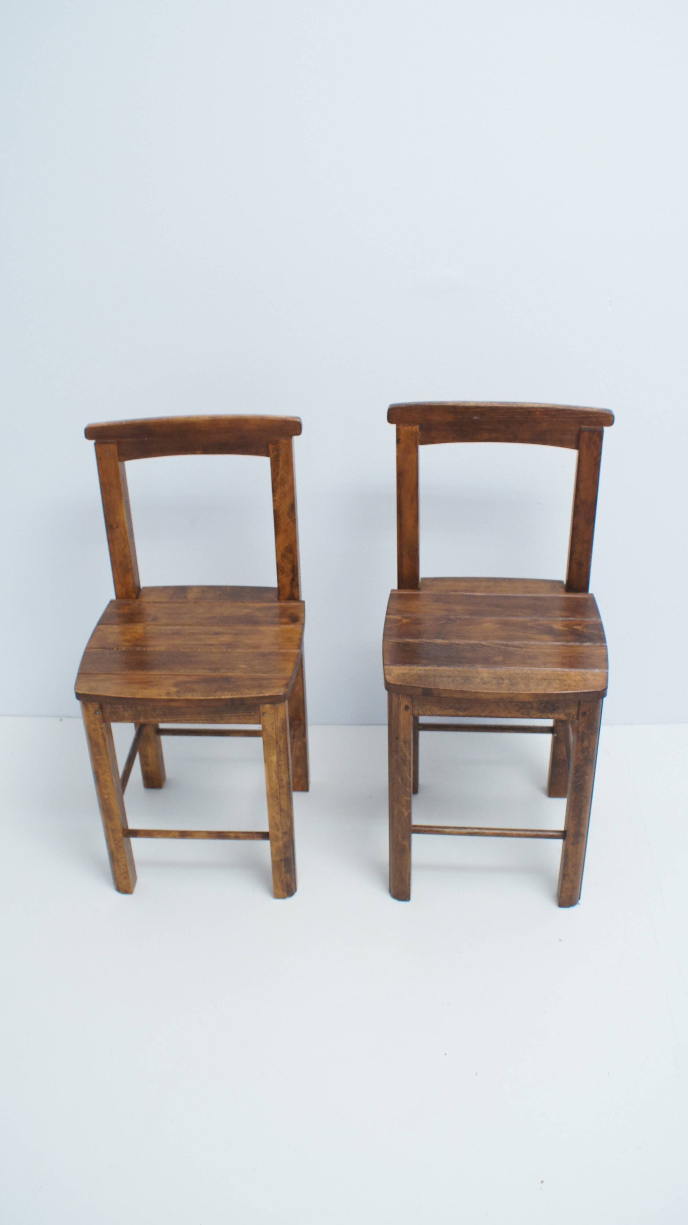 Pair of old vintage brutalist chairs