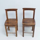 Pair of old vintage brutalist chairs