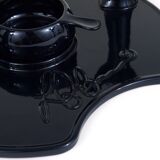 Complete tea service set and plates by Luigi Colani Zen, earthenware, Friesland, Germany, 1970s.