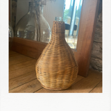 Wicker dressed bottle
