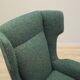 Fauteuil vert, design italien, années 1970, production : Italie