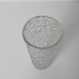 Vintage Pressed Glass Vase by Václav Hanuš for Sklo Union Libochovice, 1970's.