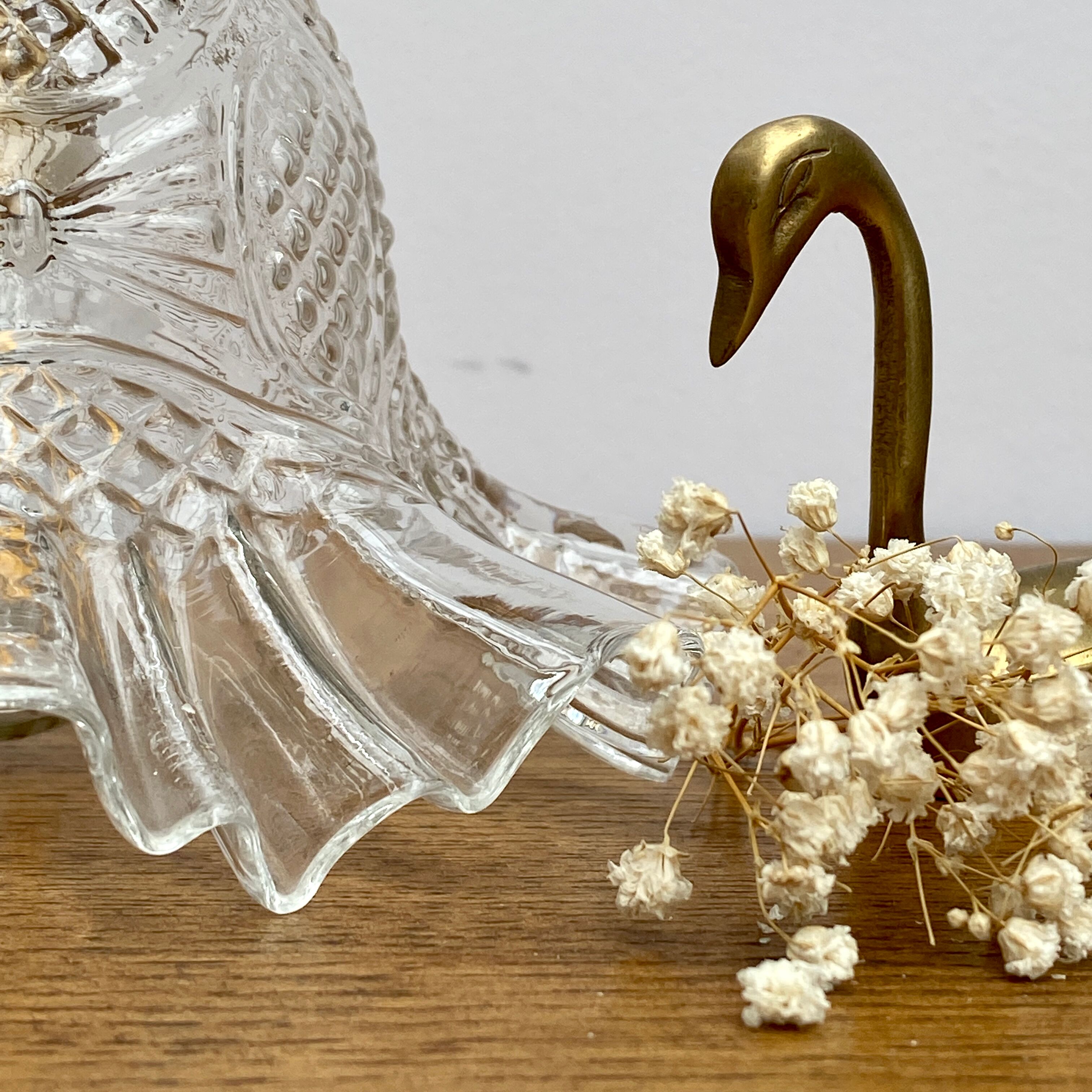 Vintage glass tulip walker