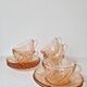 Set of 6 "Rosaline" coffee cups '70s - Arcoroc France vintage
