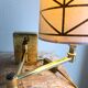 Deschuytener brass articulated wall lamp