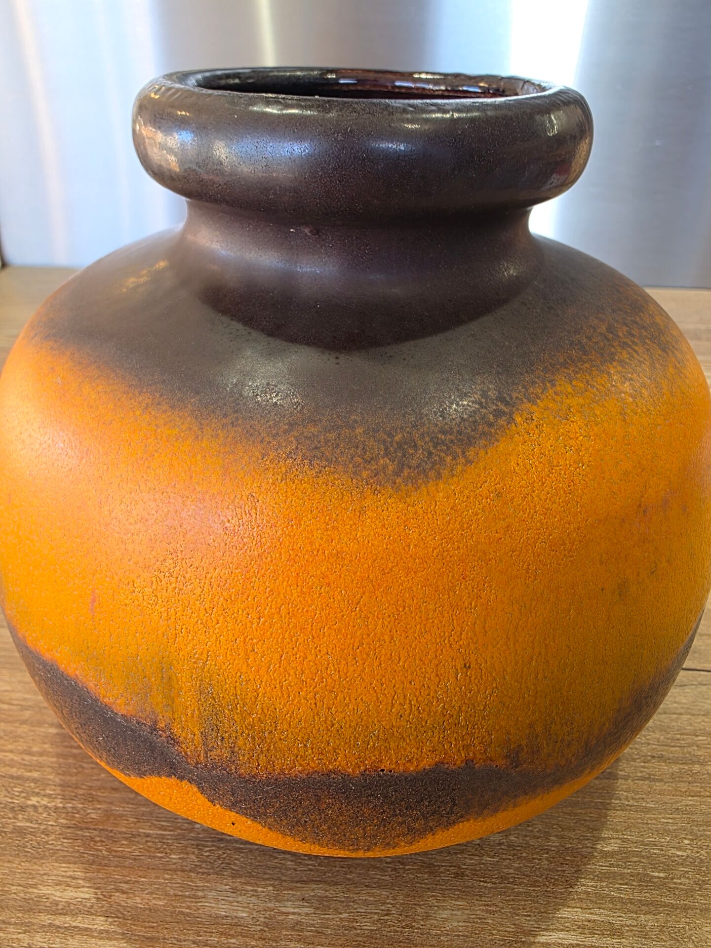 Ball vase West Germany Scheurich 204 Fat Lava