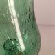 Mint green bubbled glass photophore – Biot glassware