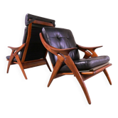 Exceptional Solid Teak Armchairs by De Ster Gelderland - Vintage 1960