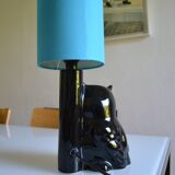 Vintage owl lamp 1980 ceramic holland