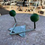 Vintage wooden and metal hook