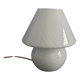 Small mushroom lamp in white opaline