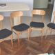 Set of 4 Italian chairs Gessef Consorzio Sedie Friuli 1970