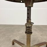 Industrial style adjustable workshop stool