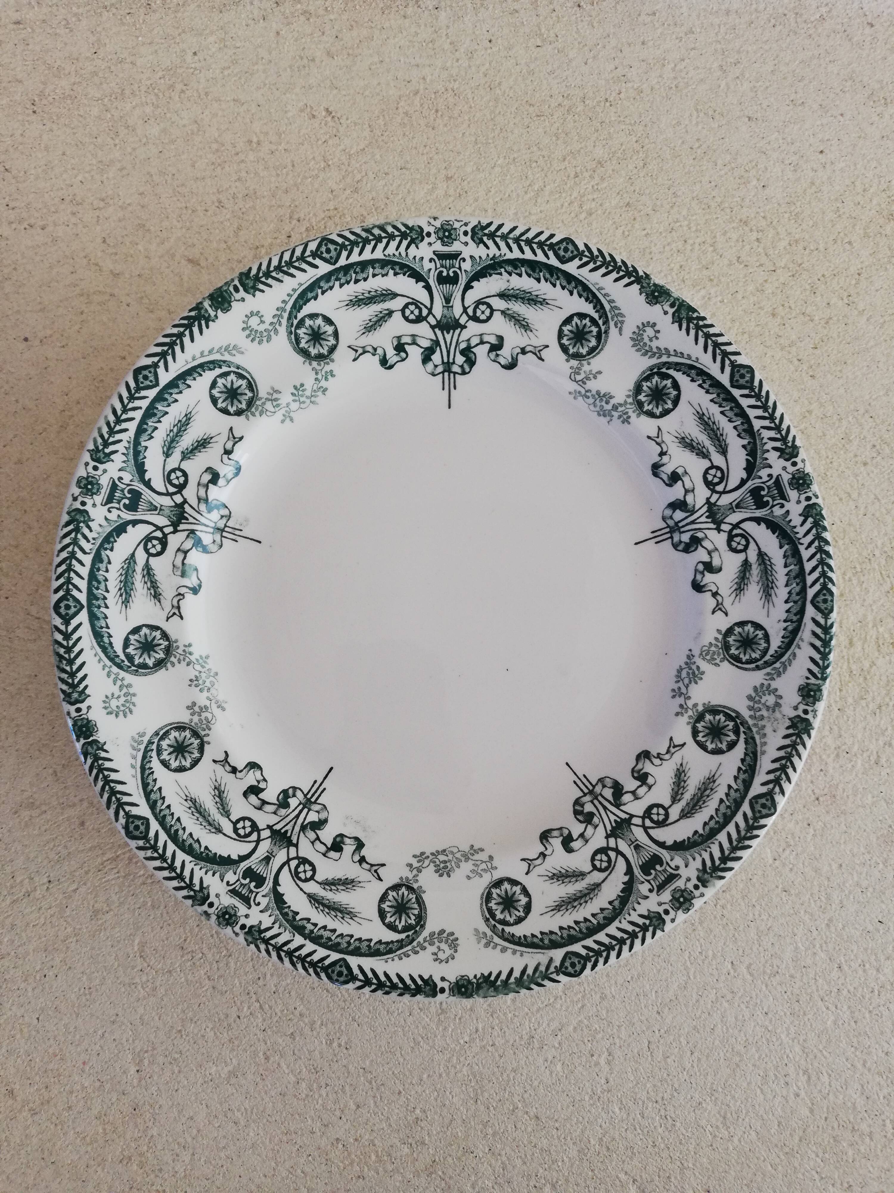 Compotier Longwy décor Empire