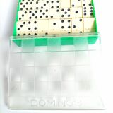 Vintage 70/80s plastic domino game box