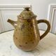 service à café 6 tasses et sous-tasses, theière et sucrier en cérémique / poterie / grès années 50-6