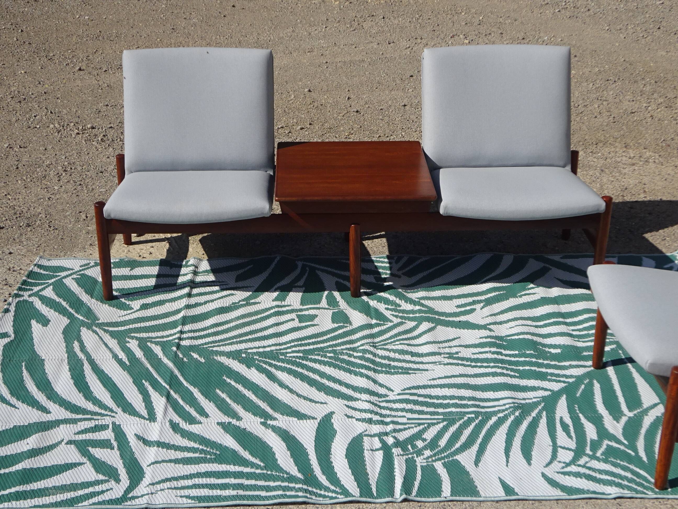 Modular vintage salon in teak signed by Karl SØrlie & SØnner.