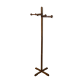Wooden coat rack on foot