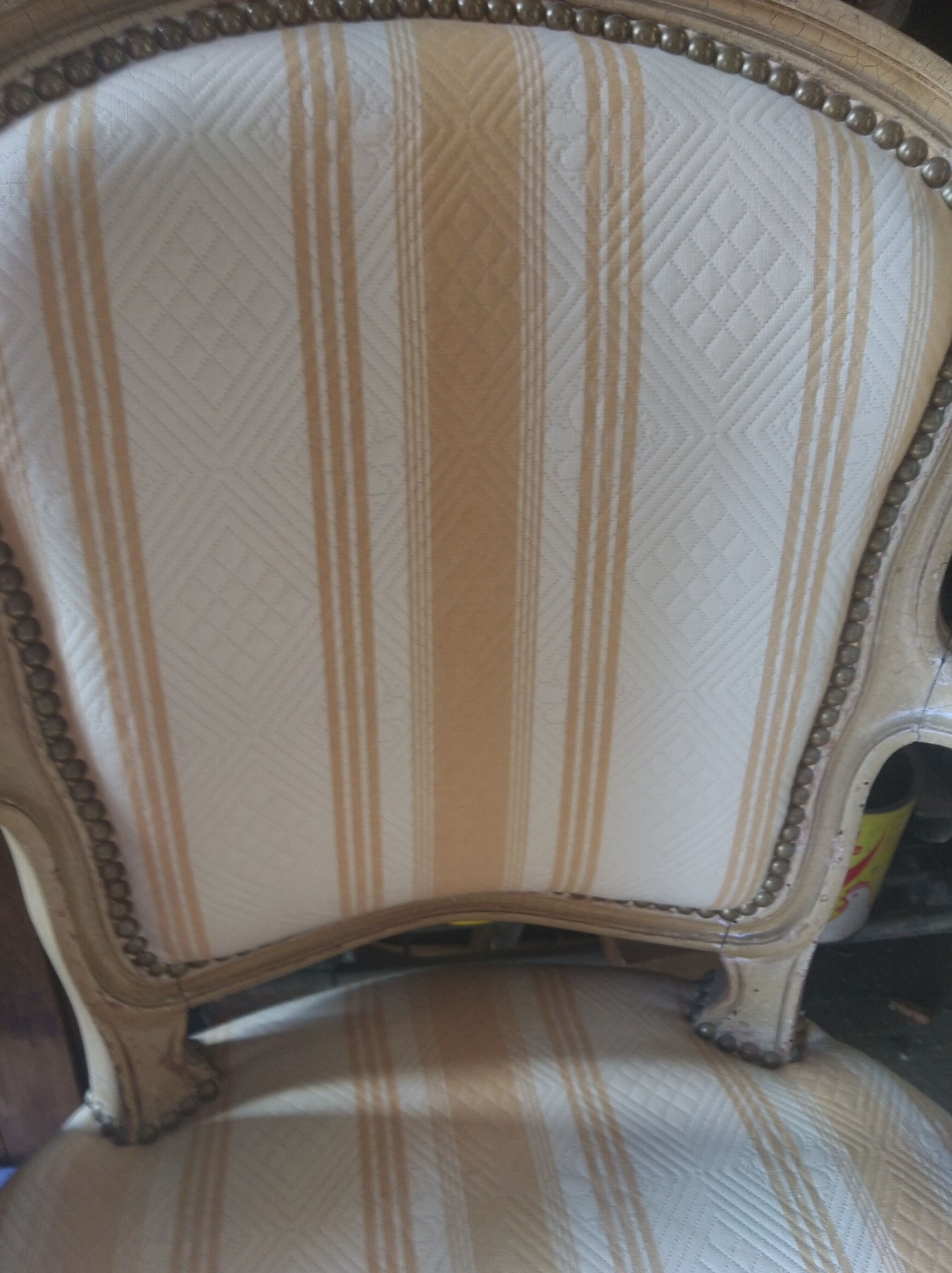 Pair of Louis XV style convertible armchairs