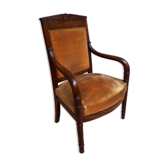 Empire style mahogany armchair