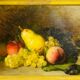 Descamps-Sabouret, still life with fruits, oil on canvas signed