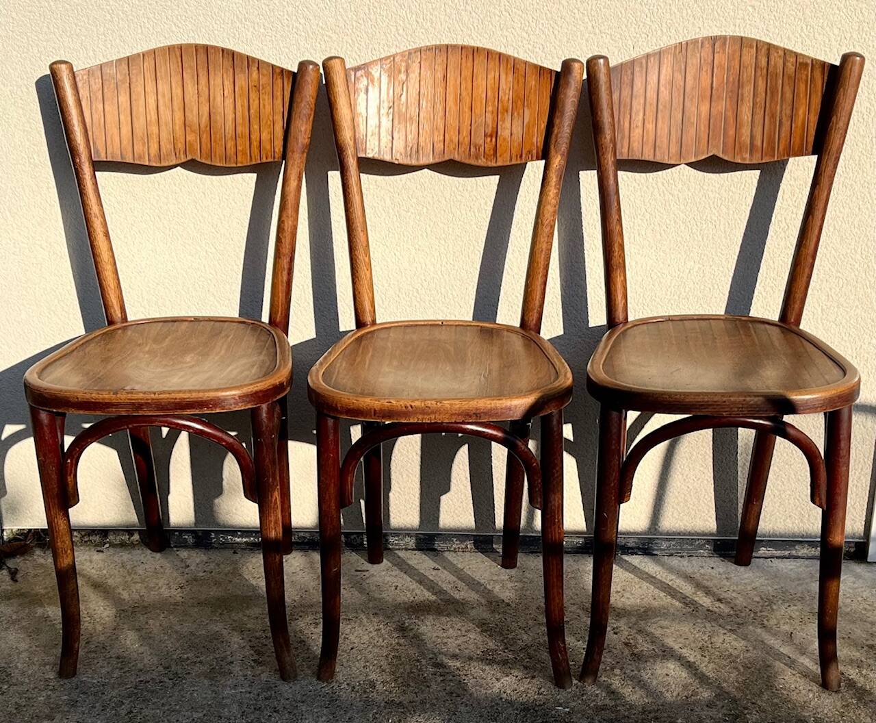 Set of 3 bistro chairs
