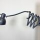 Grey Painted Industrial Scissor Wall Lamp, 1960s