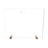 Transparent tempered glass firewall
