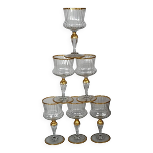 6 grands verres service - daum