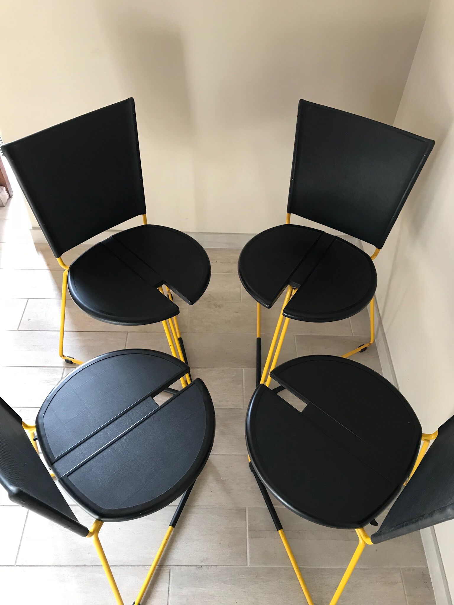 Chairs by design Seccose terna 1985 Gaspare Cairoli