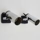 Pair of Targetti style adjustable spotlight wall lights from the 1970s