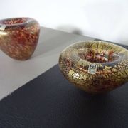 Maltese Glass Ashtrays from Mdina, 1960s, Set of 2