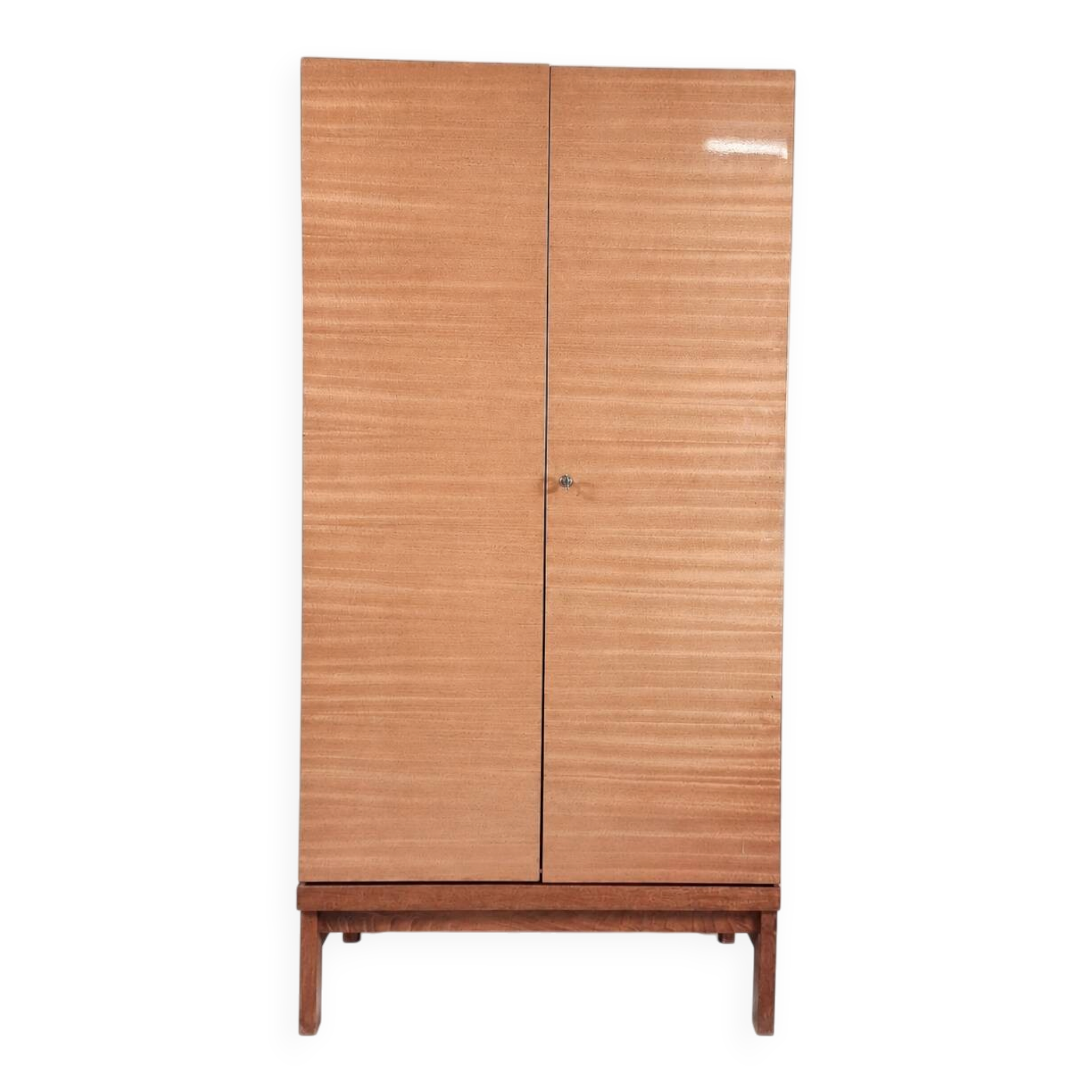 Vintage Wardrobe in Beech, 1970s