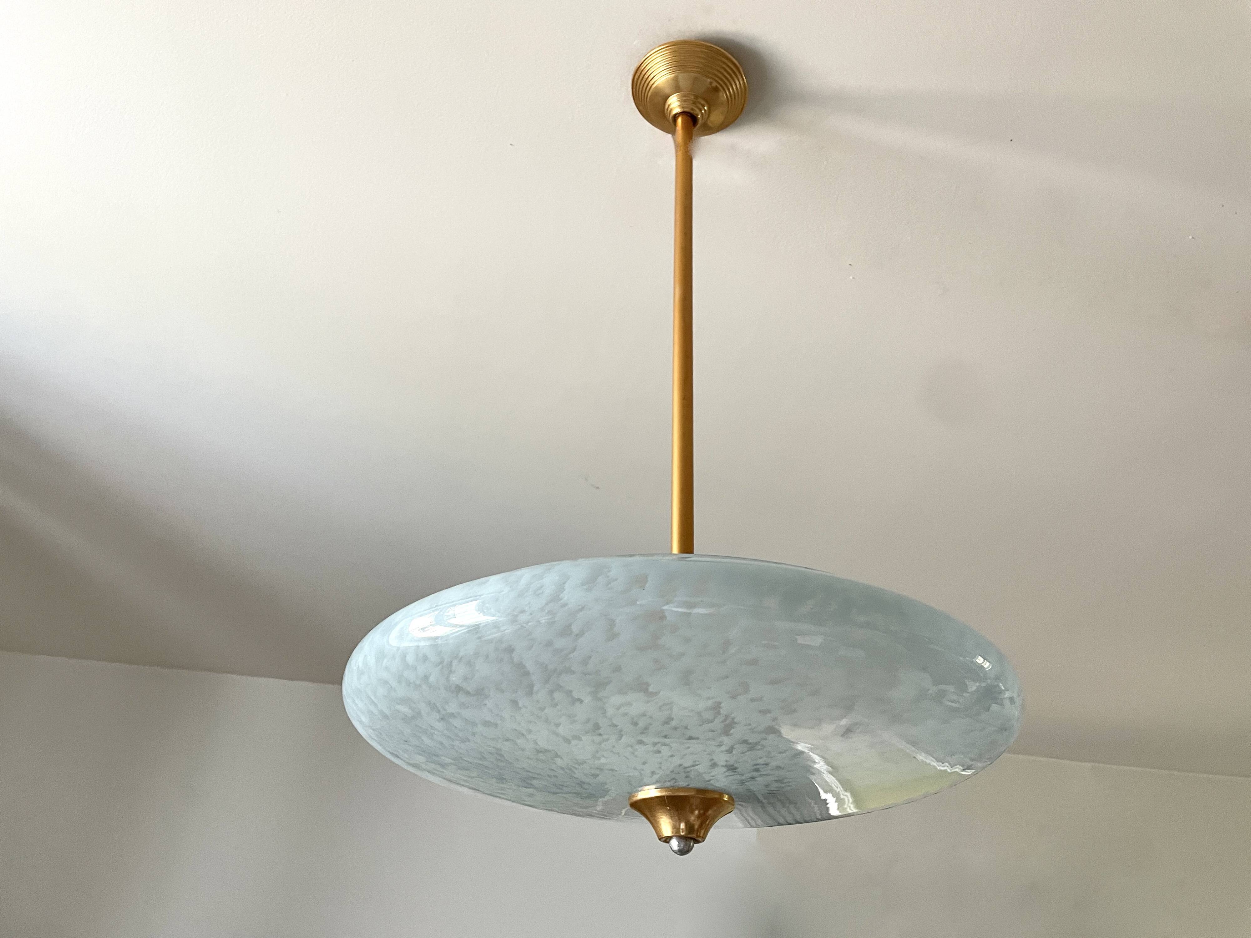 Blue Clichy glass pendant light