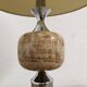 Living lamp in onyx and chromed metal from the 60s/70s