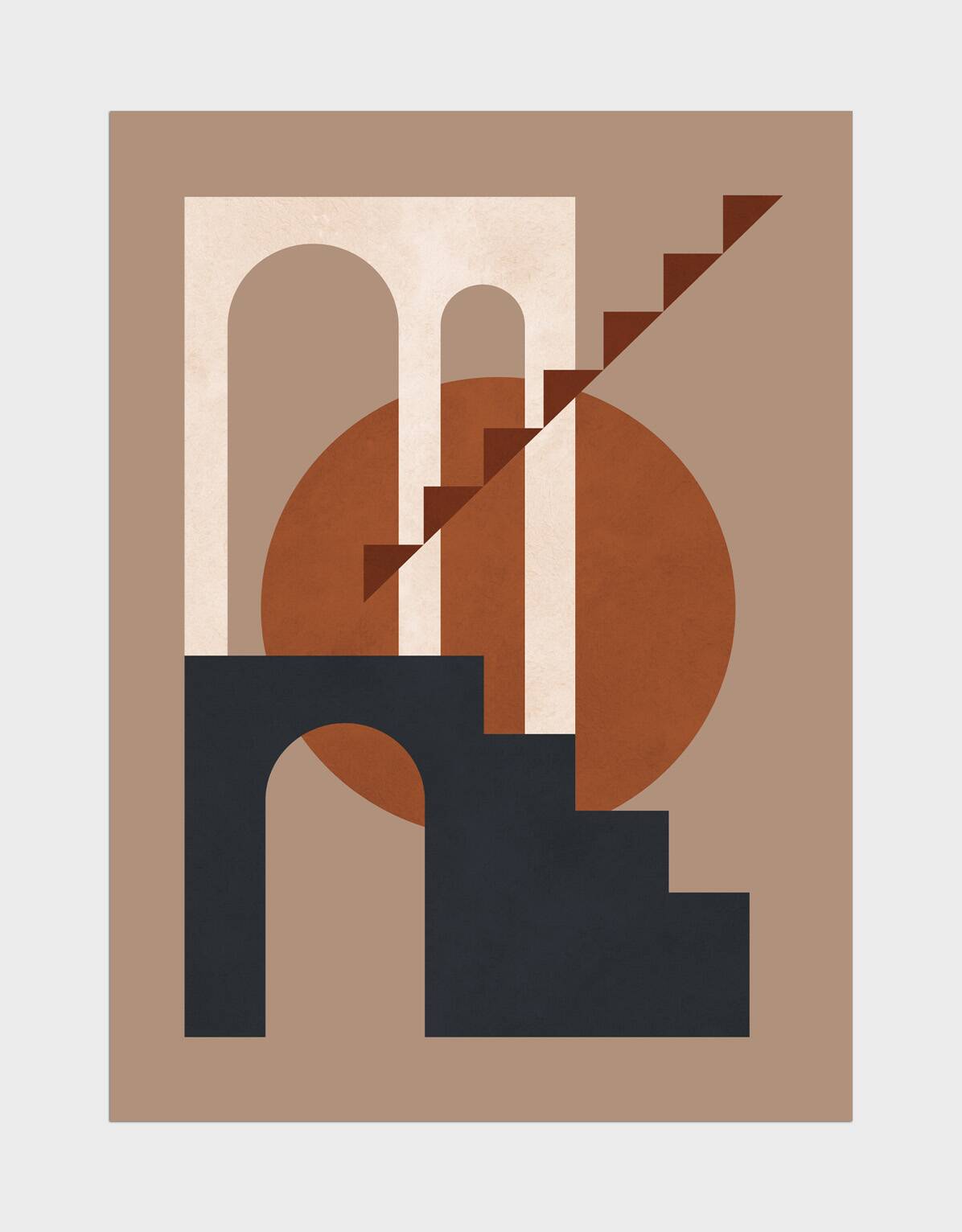 2 geometric art prints