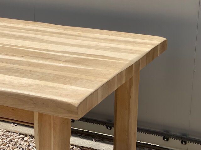 Stripped farmhouse table extensions up to 280 cm