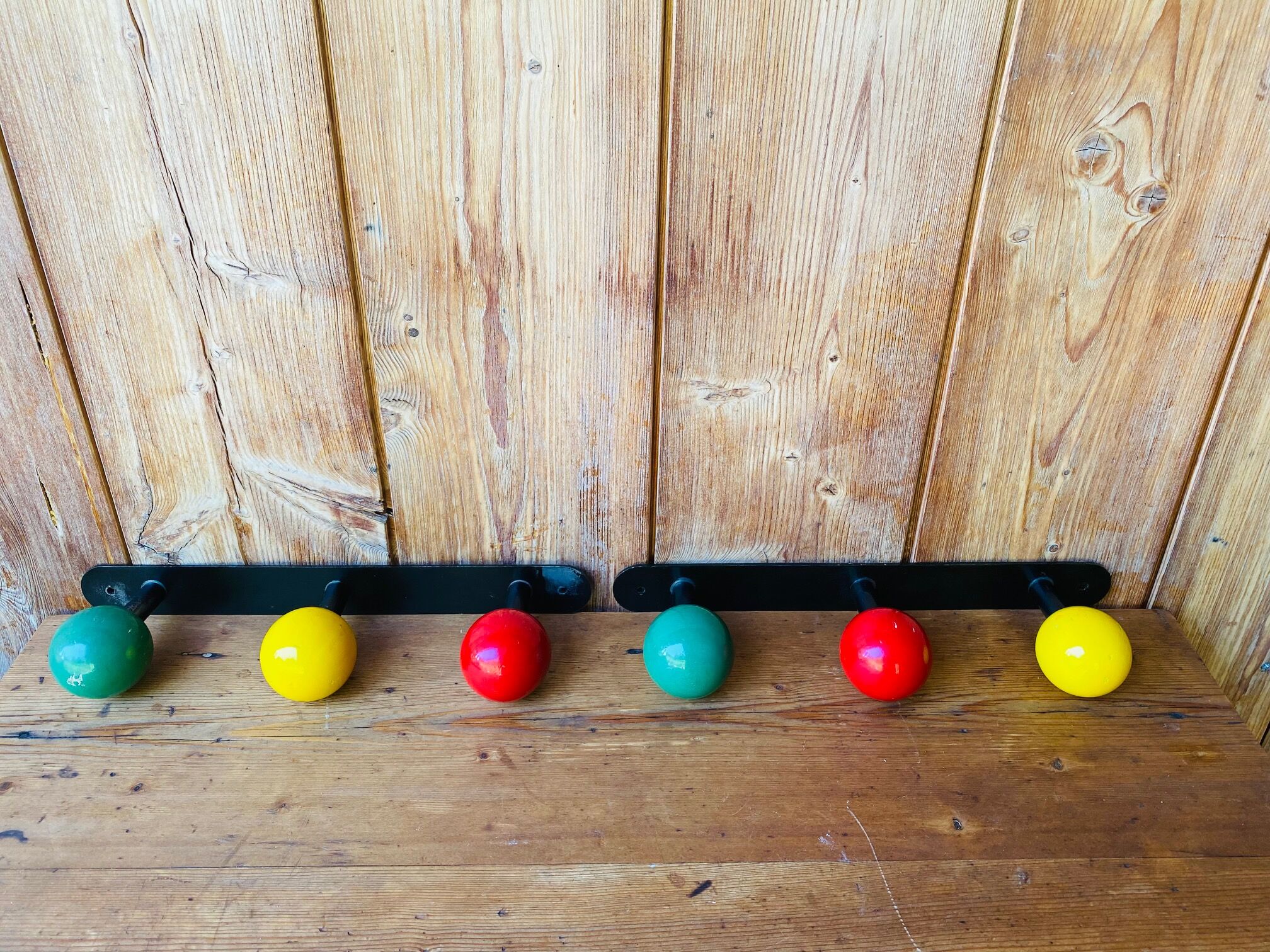 2 portemanteau mural vintage années 60