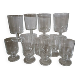 11 vintage stemware